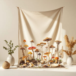 Fungal Garden Tapestry